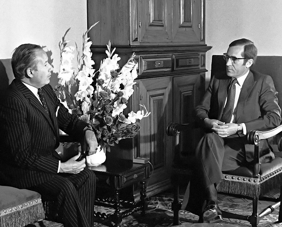 Visite officielle de Gaston Thorn au Portugal (Lisbonne, 9 juillet 1984)