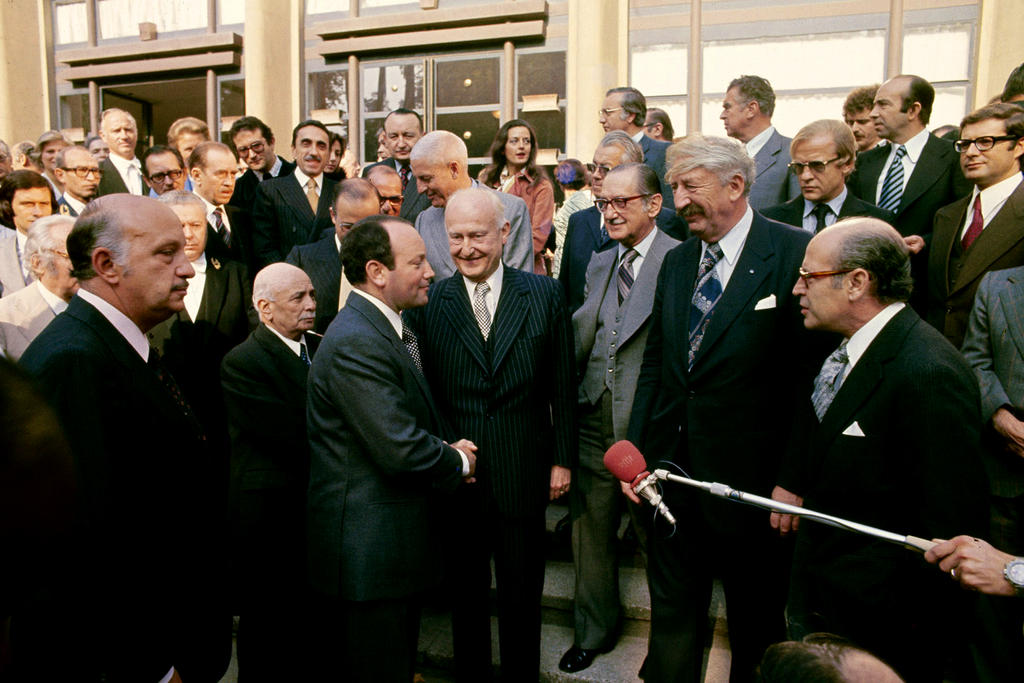 Cérémonie d'adhésion du Portugal au Conseil de l'Europe (Strasbourg, 22 septembre 1976)