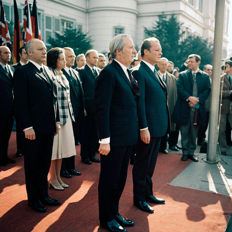 Willy Brandt und Edward Heath (Bonn, 5. April 1971)