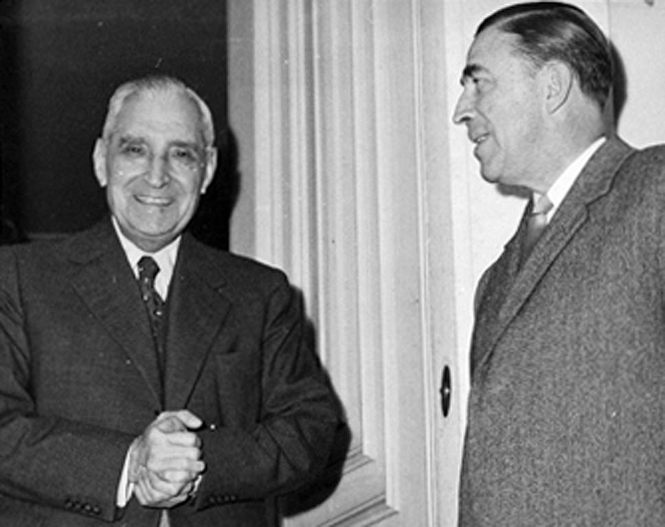 António de Oliveira Salazar et Charles Burke Elbrick (Lisbonne, 11 mars 1959)