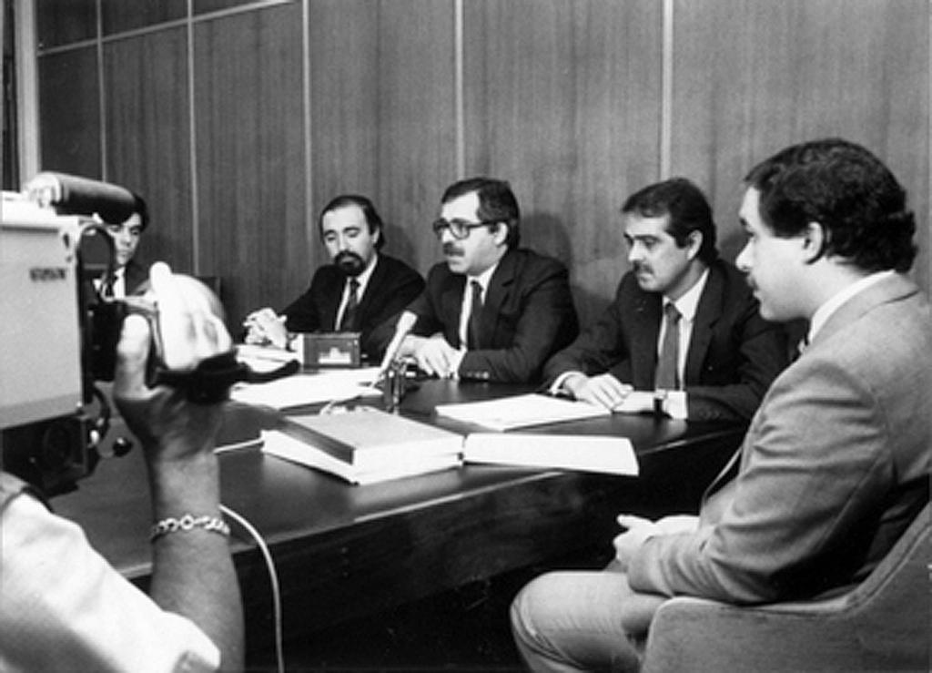 Conférence de presse sur les programmes communautaires STAR et VALOREN (29 octobre 1986)