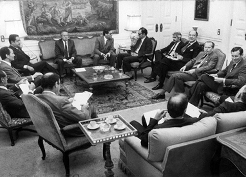 Réunion de Mário Soares avec les ambassadeurs des États membres de la CEE (Lisbonne, 19 octobre 1984)