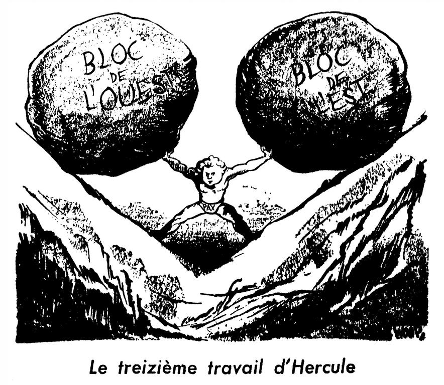 Cartoon by Woop on the Cold War (27 September 1947)