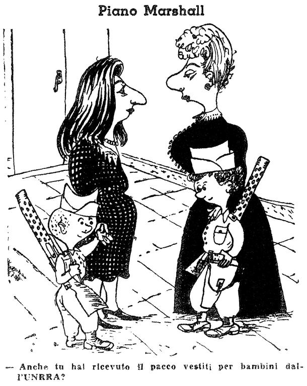 Cartoon on Italy and the Marshall Plan (20 May 1948)