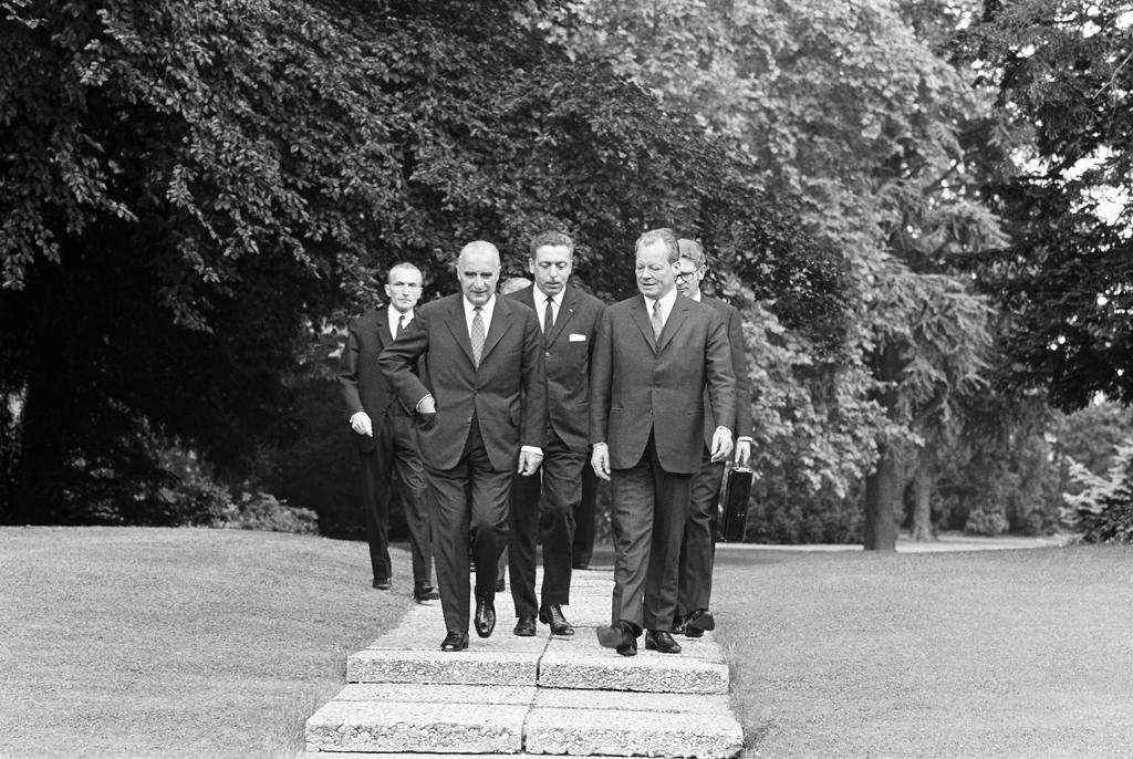 Georges Pompidou et Willy Brandt