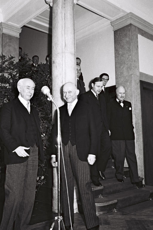 Besuch von Robert Schuman in Bonn (13. Januar 1950)