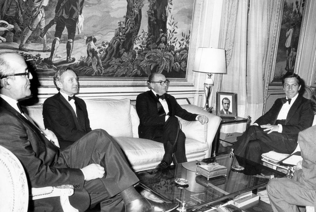 Meeting between Roy Jenkins, Leopoldo Calvo-Sotelo y Bustelo and Adolfo Suárez González in connection with the process for Spain’s accession to the EC