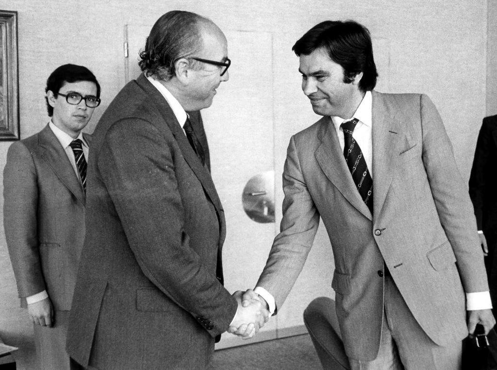 Roy Jenkins and Felipe González (Brussels, 16 September 1977)