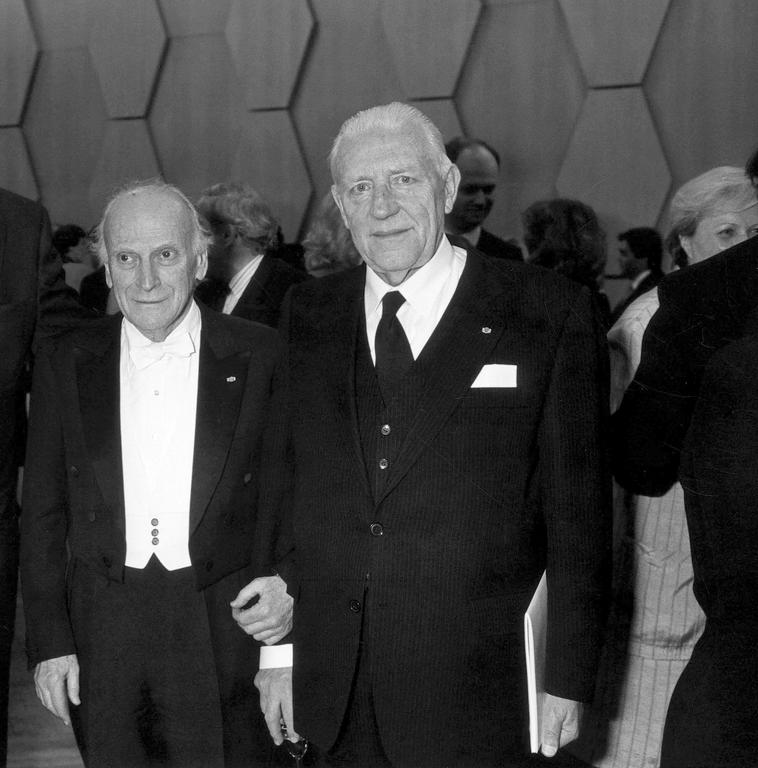 Pierre Werner et Yehudi Menuhin