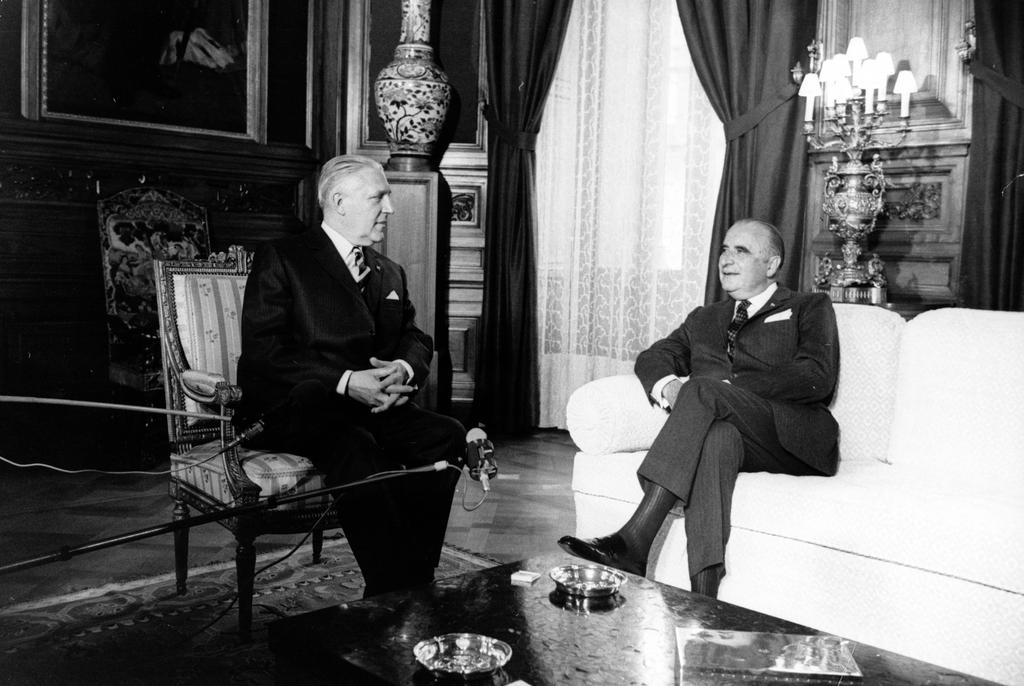 Pierre Werner and Georges Pompidou (Luxembourg, 4 May 1972)
