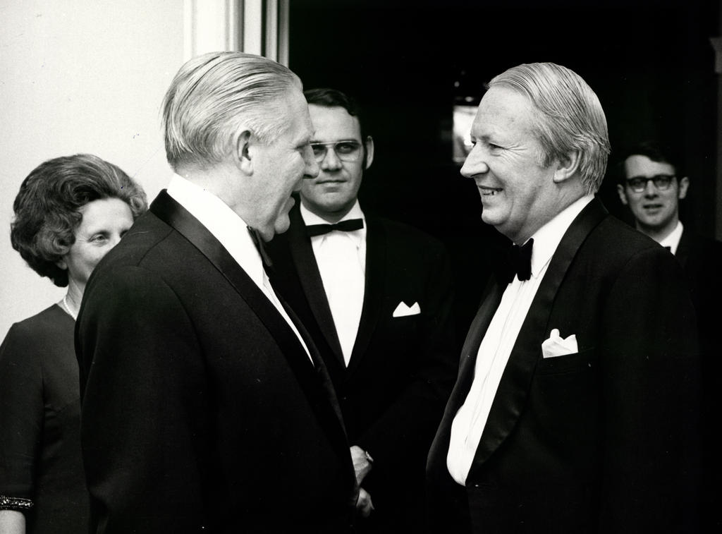 Pierre Werner and Edward Heath (London, 1972)