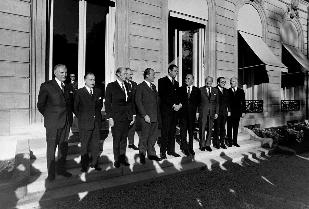 Familienfoto anlässlich des Pariser Gipfels (19.-21. Oktober 1972)