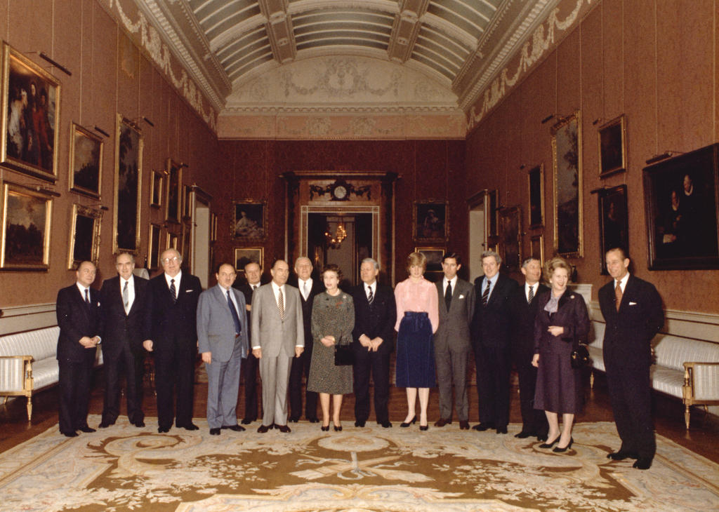 Empfang der Sechs bei Königin Elizabeth II. (London, 26. und 27. November 1981)