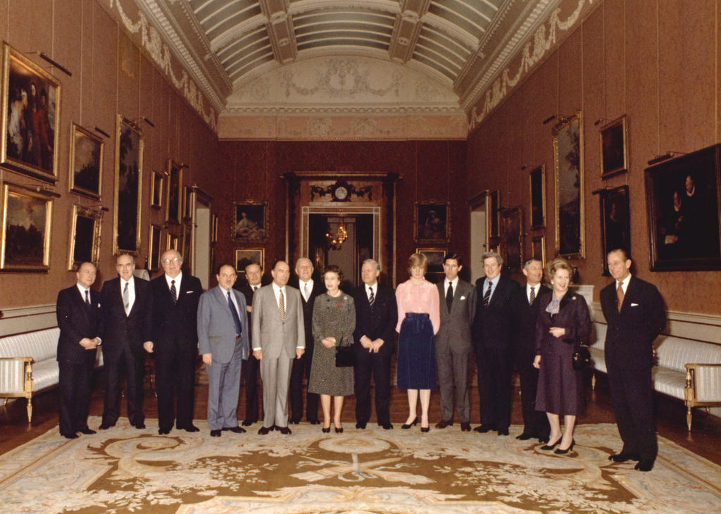 Empfang der Sechs bei Königin Elizabeth II. (London, 26. und 27. November 1981)