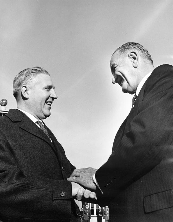 Pierre Werner et Lyndon B. Johnson (4 novembre 1963)