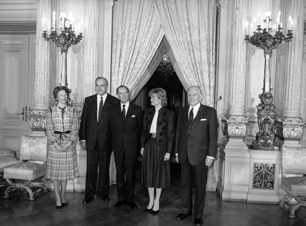Reception of Helmut Kohl at the Grand Ducal Palace (Luxembourg, 20 January 1984)