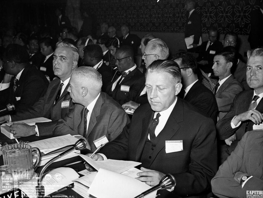 Pierre Werner at the Annual Meeting of the IMF Governors (Washington, 17 September 1962)