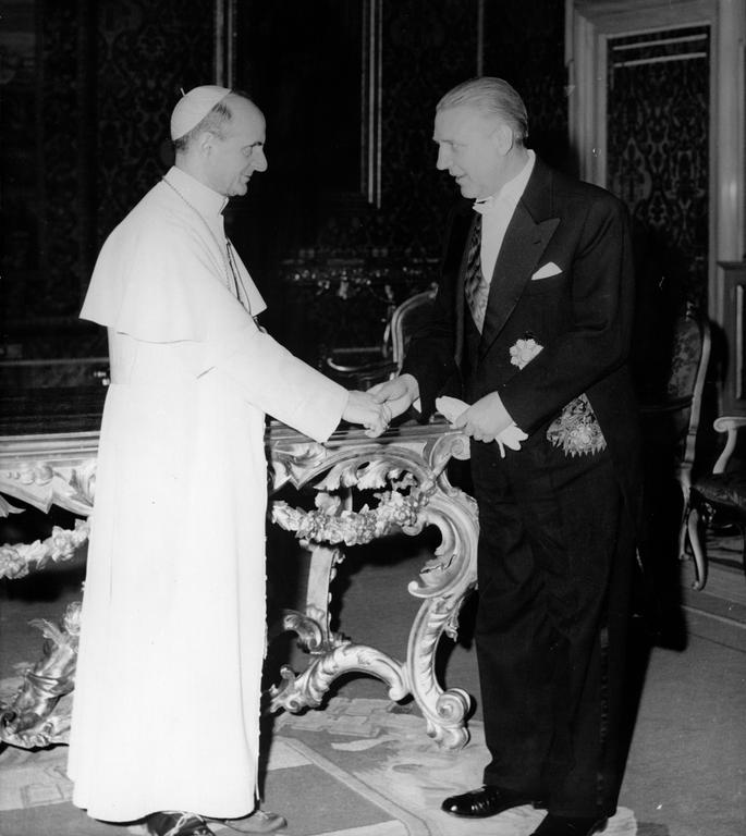 Audienz von Pierre Werner bei Papst Paul VI. (Vatikan)