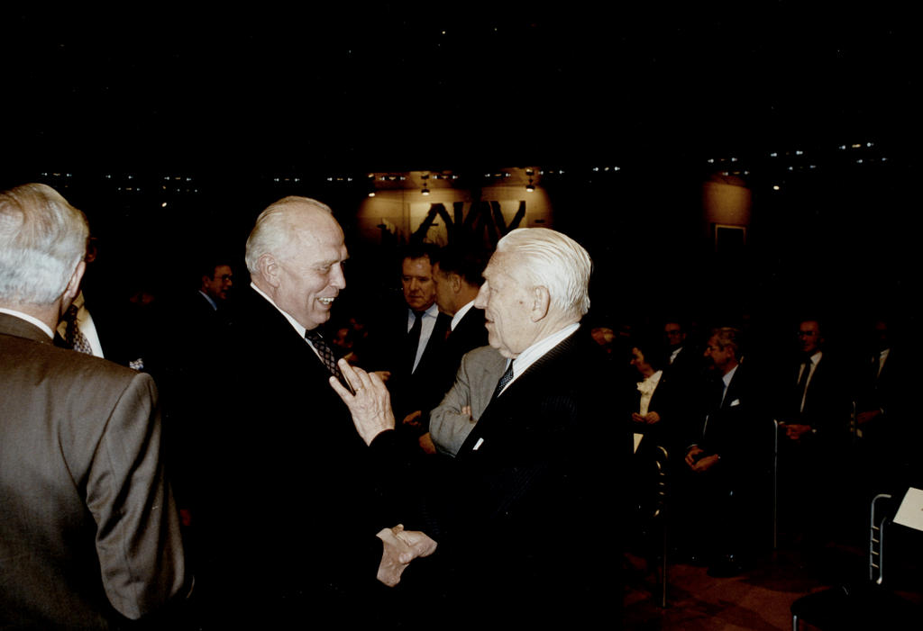 Pierre Werner et Hans Tietmeyer (Luxembourg, 1993)