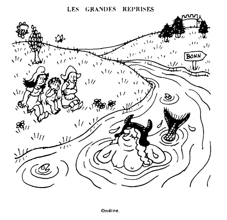 Cartoon by Effel on the creation of the FRG (31 May 1949)