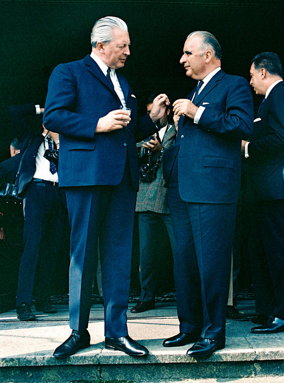14<sup>e</sup> sommet franco-allemand: entretiens Kurt Georg Kiesinger et Georges Pompidou (Bonn, 8 au 9 septembre 1969)