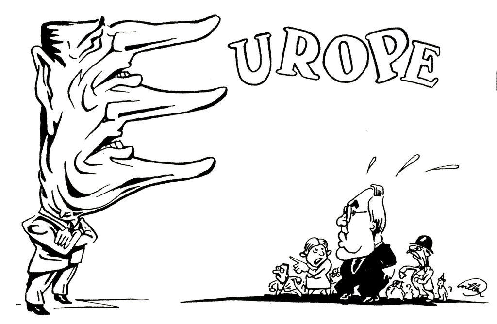 Caricature de Willem sur la difficile réforme des institutions européennes (7 avril 1997)