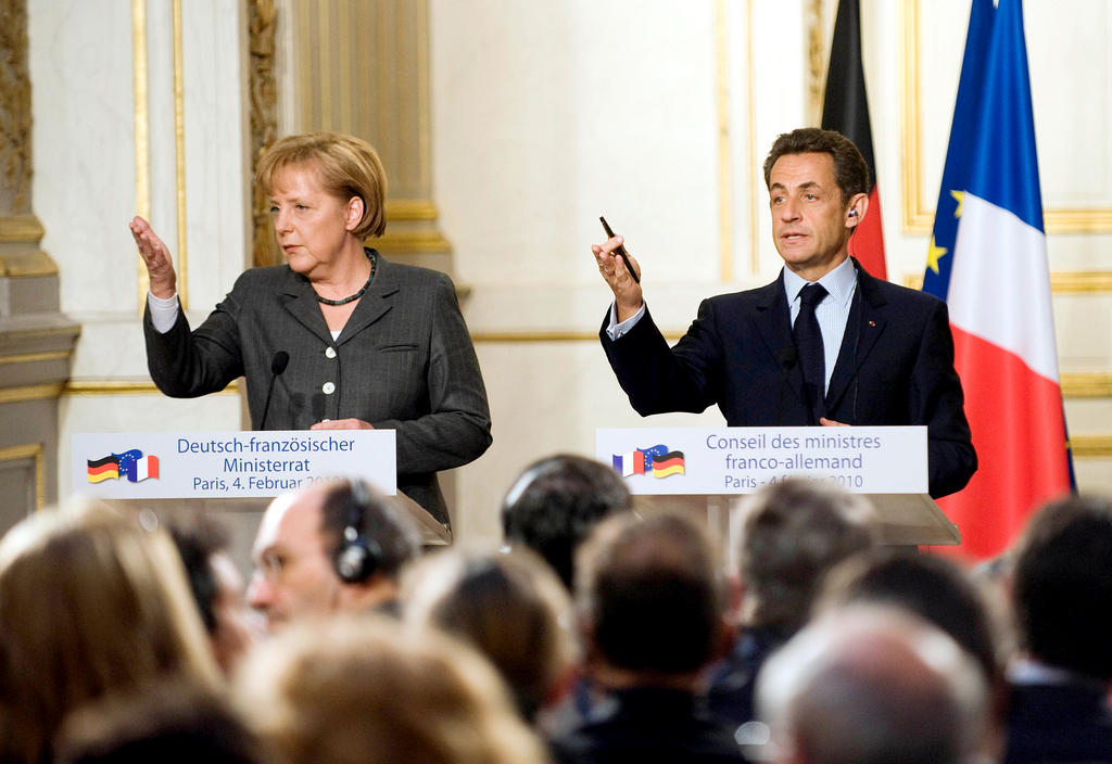 Conférence de presse conjointe d'Angela Merkel et de Nicolas Sarkozy à l'Élysée (4 février 2010)