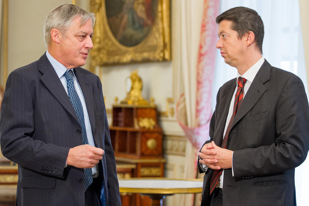 Christian Noyer with François Lafond (Paris, 27 September 2012)