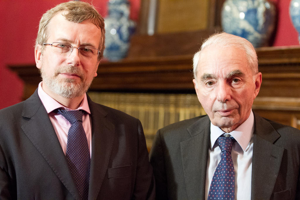 Giuliano Amato with Renaud Dehousse (Rome, 15 October 2012)