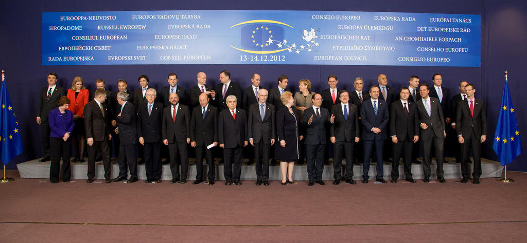 Photo de famille du Conseil européen de Bruxelles (Bruxelles, 13-14 décembre 2012)