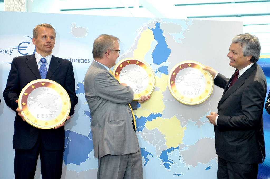 Festivités pour l'entrée de l'Estonie dans la zone euro (Bruxelles, 13 juillet 2010)