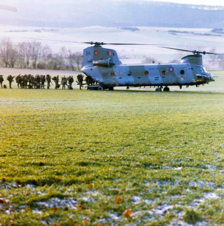 Military exercise of the British Army of the Rhine in West Germany during the 1980s