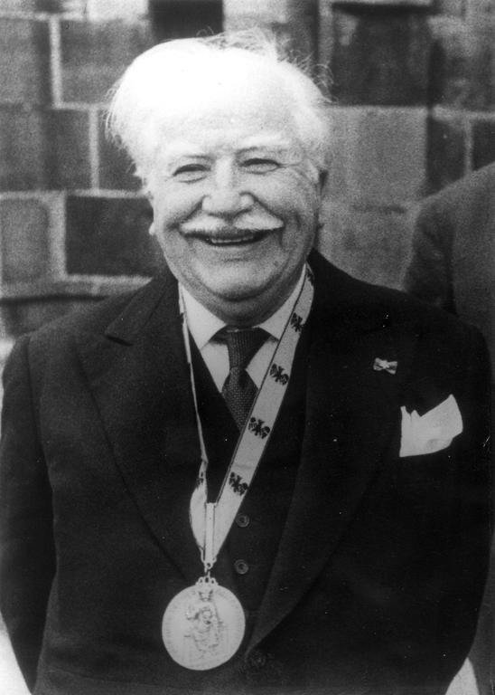 Joseph Bech at the award ceremony for the Charlemagne Prize (Aachen, 26 May 1960)