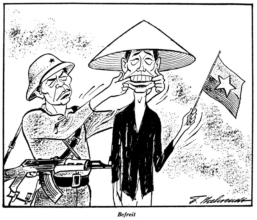 Vietnam War Political Cartoon